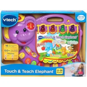 VTech elefante para tocar y aprender morado exclusivo en_5