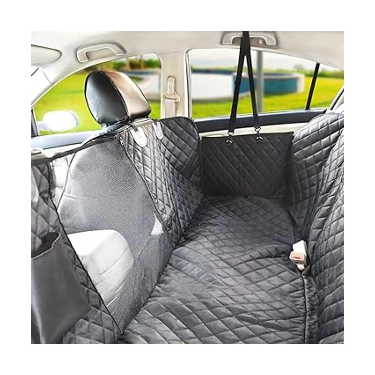 Vailge Funda de asiento para perro para asiento trasero