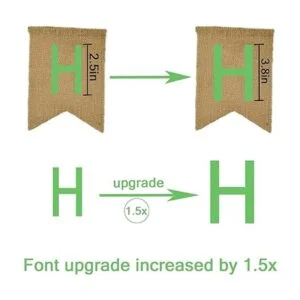 Vagski Bandera de arpillera de feliz cumpleaños banderas_3