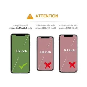 Vaburs Funda tipo cartera para iPhone Xs Max con_2
