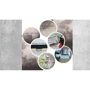 VVOVV Wall Decor Lienzo de pared con diseño de bandera_5