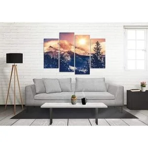 VVOVV Wall Decor Cuadro de arte de amanecer en las_2