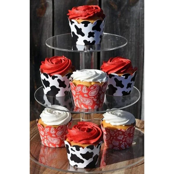 Vacas y bandana para cupcakes para fiestas de cumpleaños_4