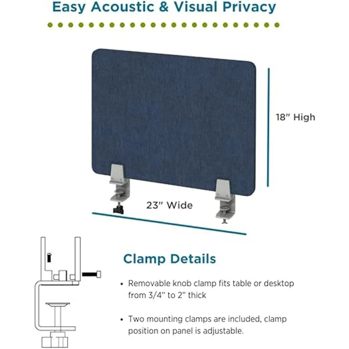 VaRoom Separadores acústicos de escritorio para_5