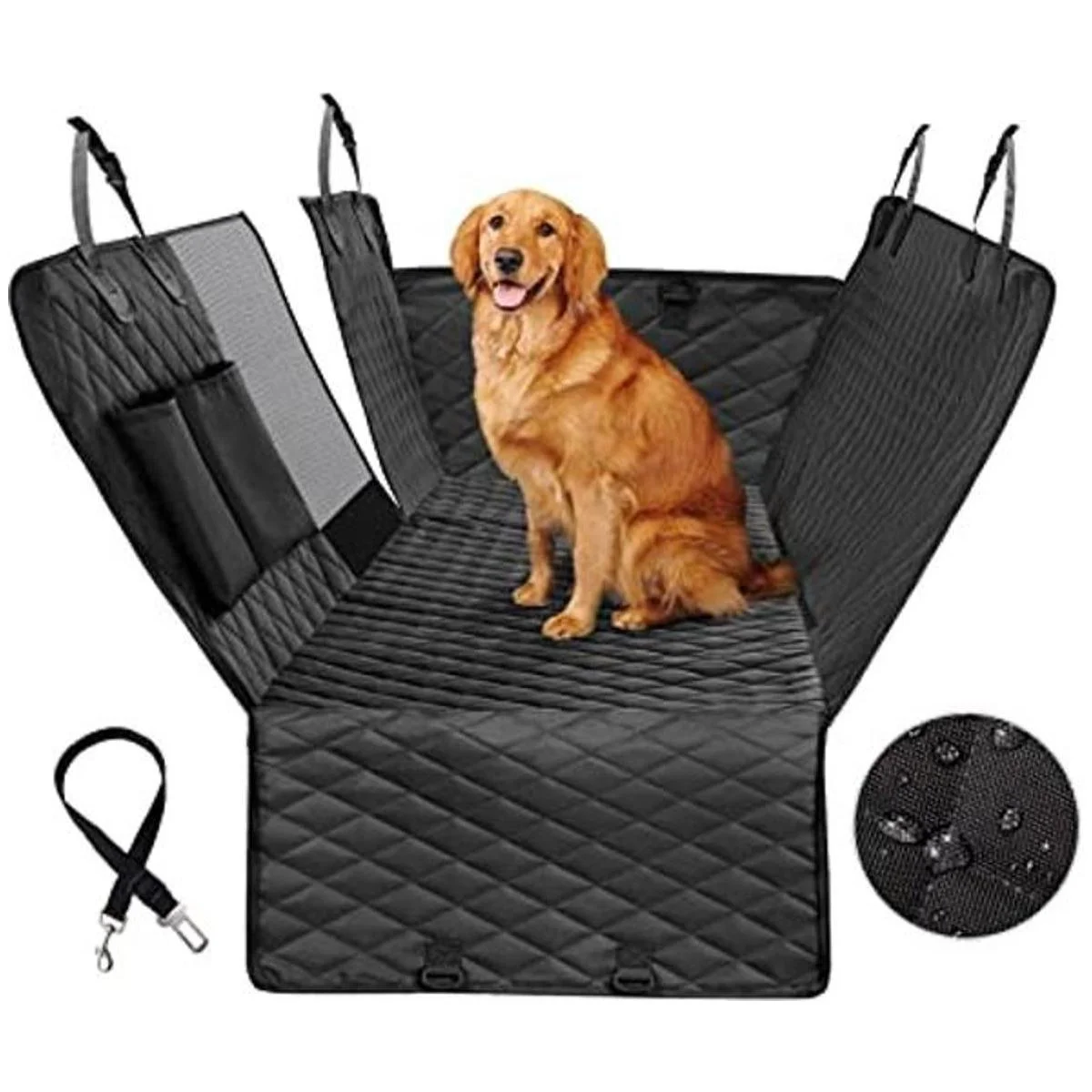 Vailge Funda de asiento para perro para asiento trasero