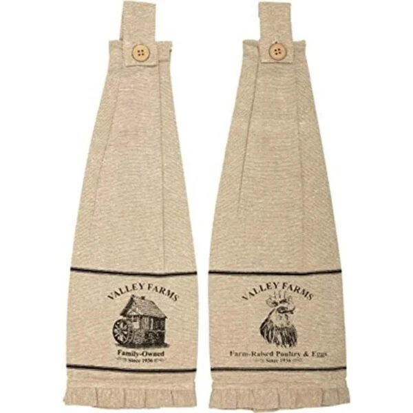 Valley Farms Mill and Rooster Farmhouse Juego de 2 paños_1