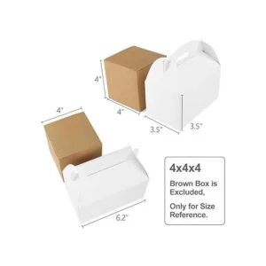 ValBox Paquete de 30 cajas de regalo de papel blanco a dos_3