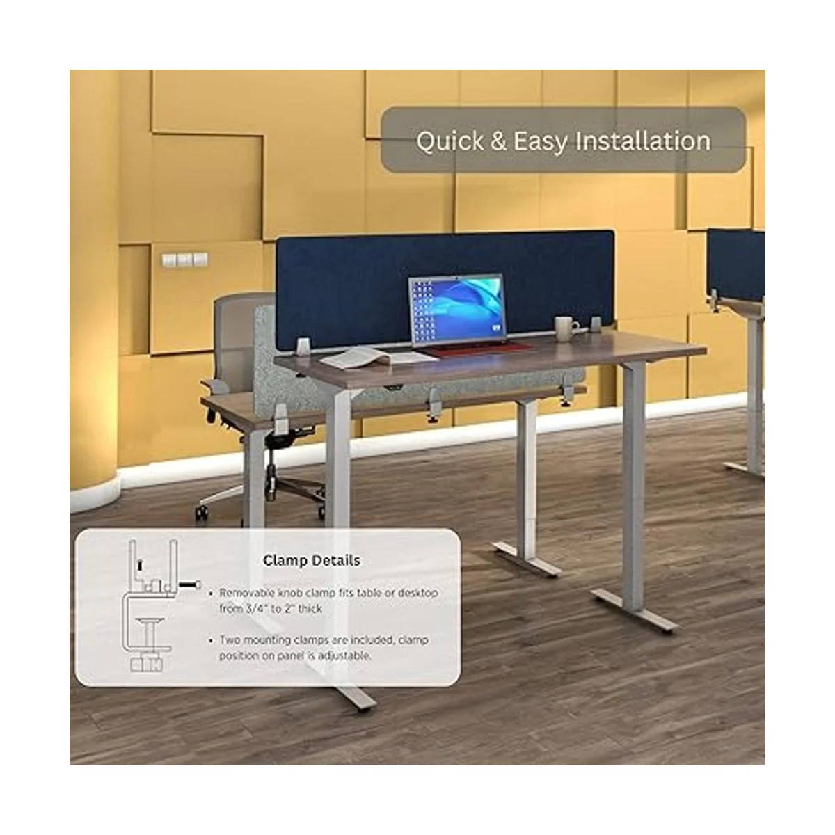 VaRoom Separadores acústicos de escritorio para_4