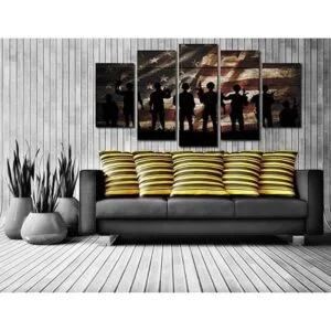 VVOVV Wall Decor Lienzo de pared con diseño de bandera_2