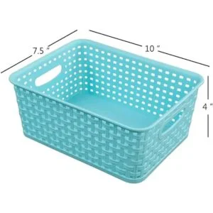 Vababa Cestas de almacenamiento de plástico 6 unidades