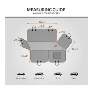 Vailge Fundas 100 impermeables para asiento de coche de