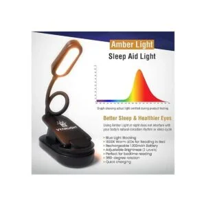VYANLIGHT Luz de libro recargable con clip para leer en la_2