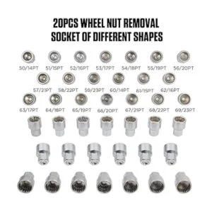 VKALTUL Juego de 20 piezas de tornillos antirrobo juego_6