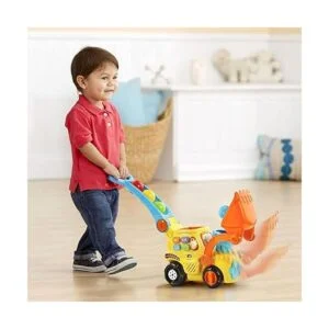 VTech Bulldozer Push Pop PopaBalls amarillo_5