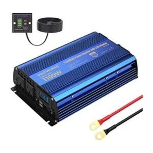 VOLTWORKS Inversor de corriente de 1100 vatios CC 12 V a_1
