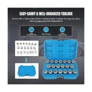 VKALTUL Juego de 20 piezas de tornillos antirrobo juego_3