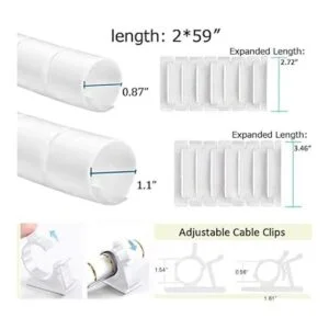 VIWIEU Funda de gestión de cables para PC de color_2