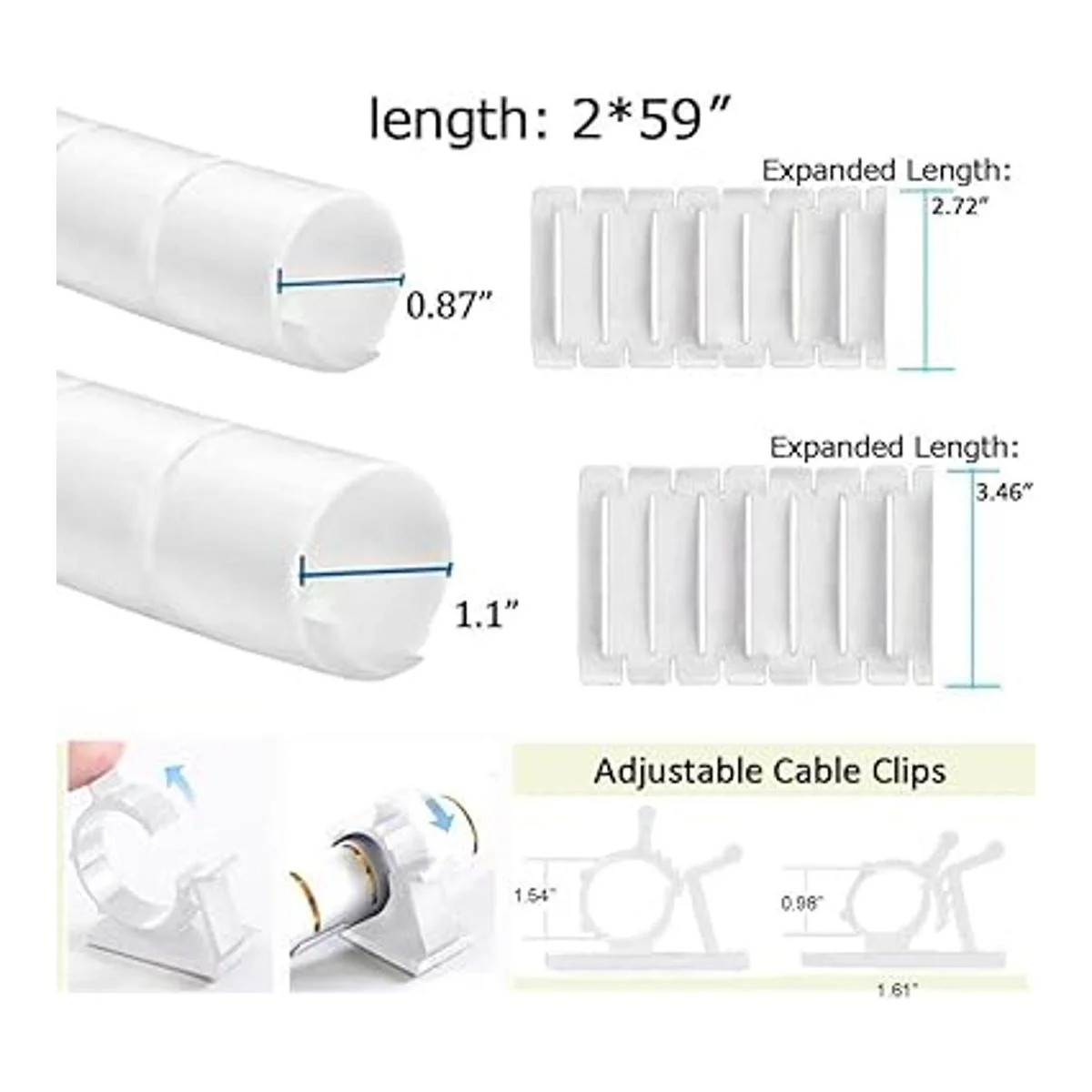 VIWIEU Funda de gestión de cables para PC de color_2