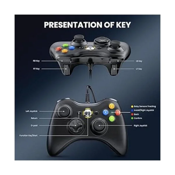 VOYEE Controlador de PC controlador con cable compatible_5