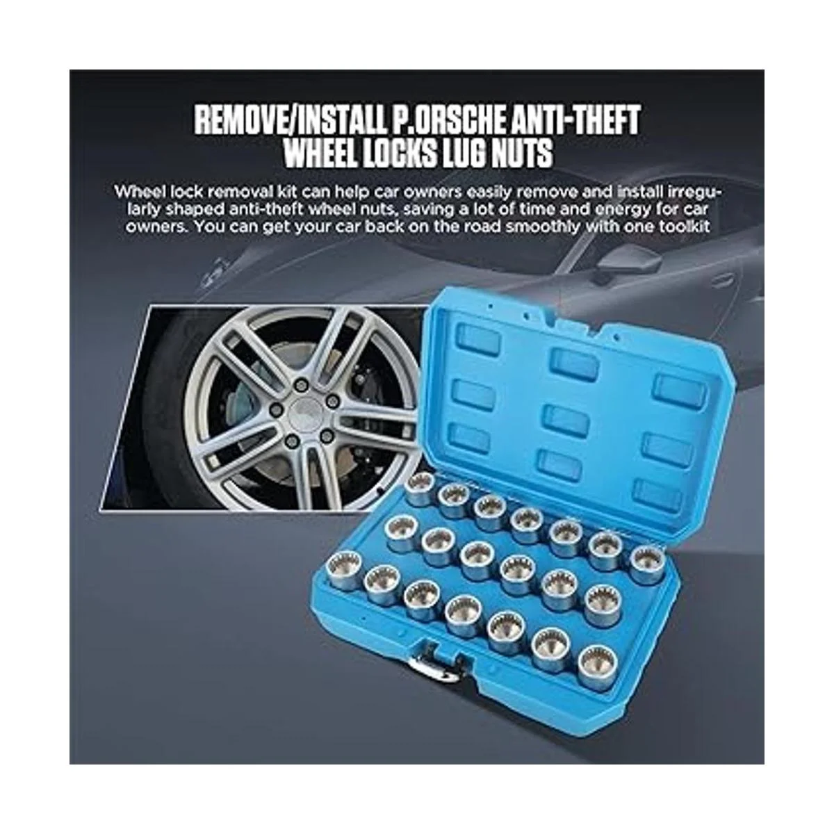 VKALTUL Juego de 20 piezas de tornillos antirrobo juego_4