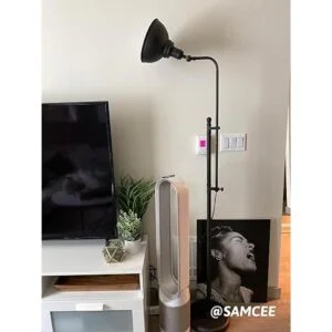 VONLUCE Lámpara de pie industrial ajustable lámpara de_3