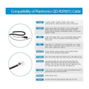 VTTelephoneHeadset Micrófono con cancelación de ruido QD