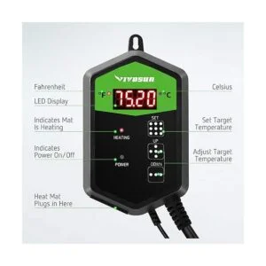 VIVOSUN controlador de termostato digital para esteras de_3