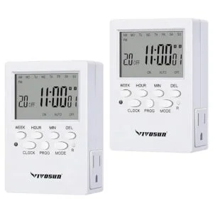 VIVOSUN Temporizador digital programable de 7 días con_1