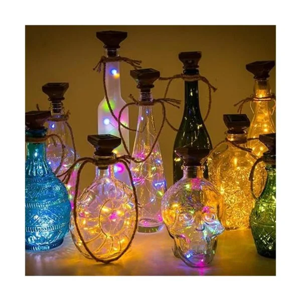 VOOKRY Paquete de 8 luces solares para botellas de vino_4