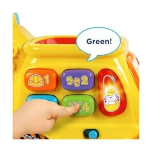 VTech Bulldozer Push Pop PopaBalls amarillo_4