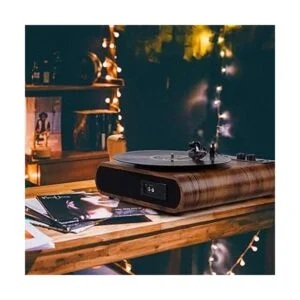 VOKSUN Tocadiscos vintage de 3 velocidades reproductor_5