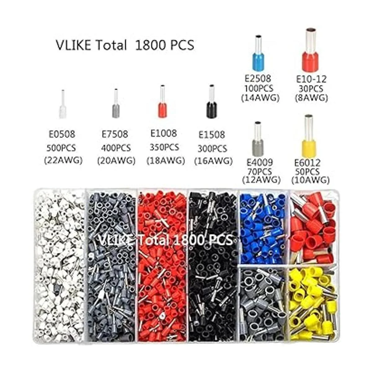 VLIKE Juego de alicates de crimpado de alambre con 1800_6