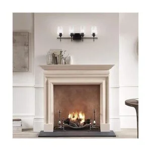 VONLUCE 4Light Vanity Light in Matt Black Finish Vintage_2