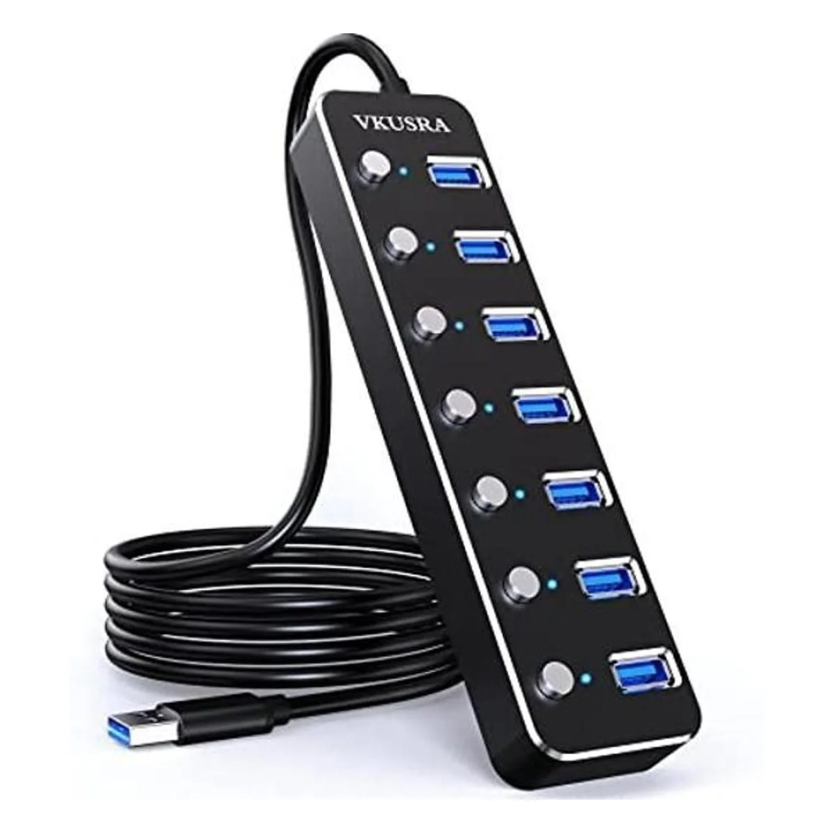 VKUSRA Hub USB 3.0 de 7 puertos con cable USB de 4 pies_1