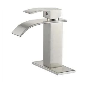 VOTON Grifo de baño cromado en cascada de un solo
