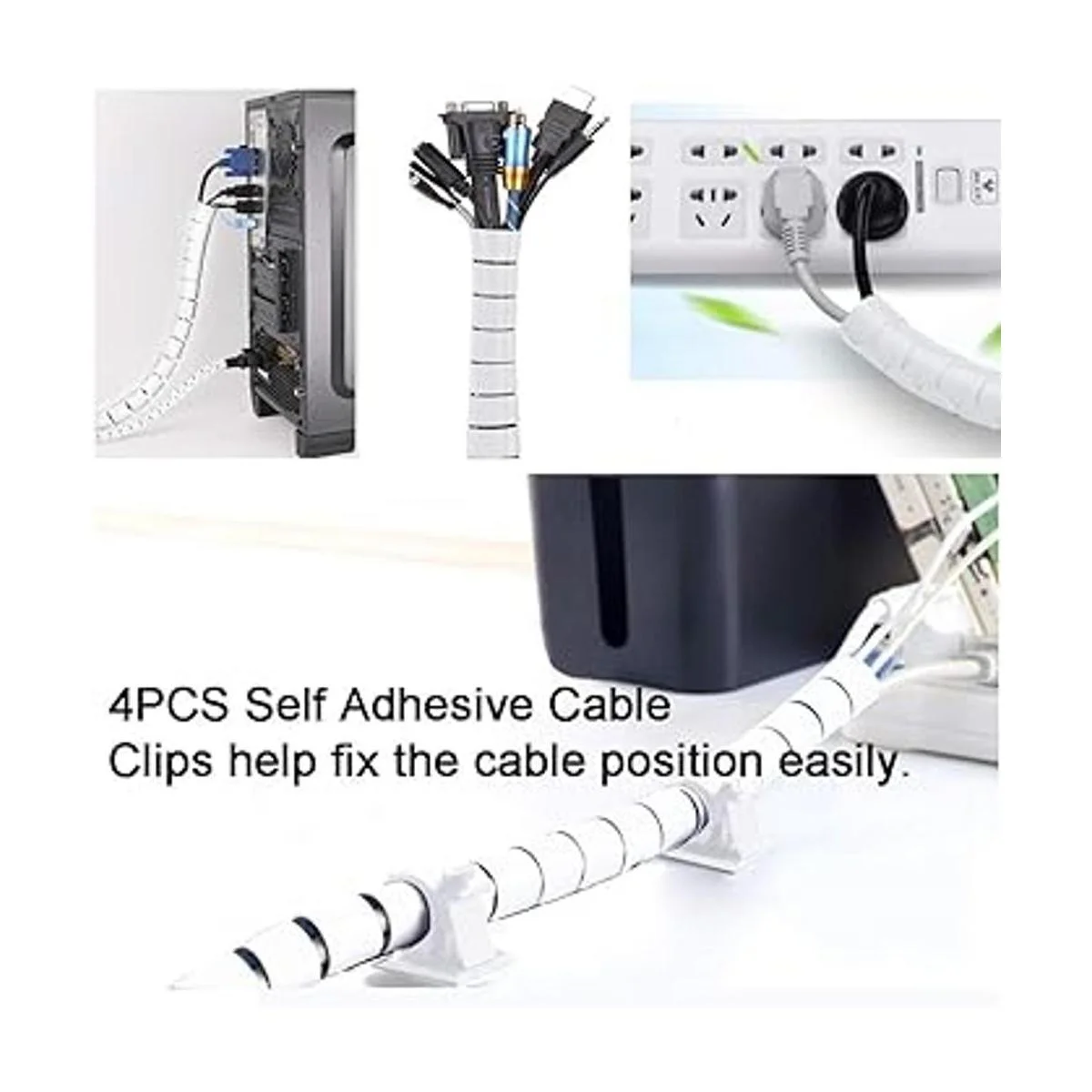 VIWIEU Funda de gestión de cables para PC de color_4