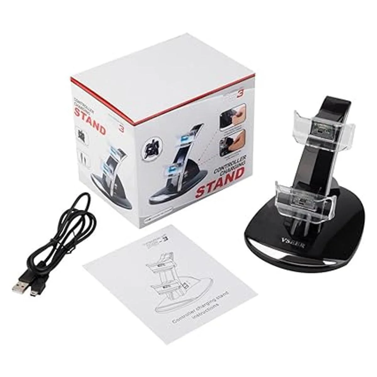 VSEER Playstation 3 Controller Charger Dual Console_3