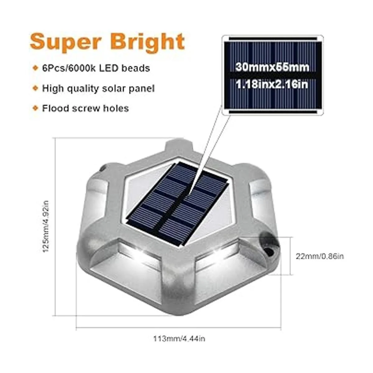 VOLISUN Luces solares de cubierta para entrada paquete_4