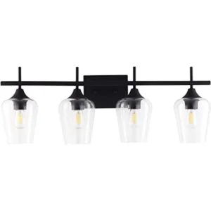 VONLUCE 4Light Vanity Light in Matt Black Finish Vintage_1