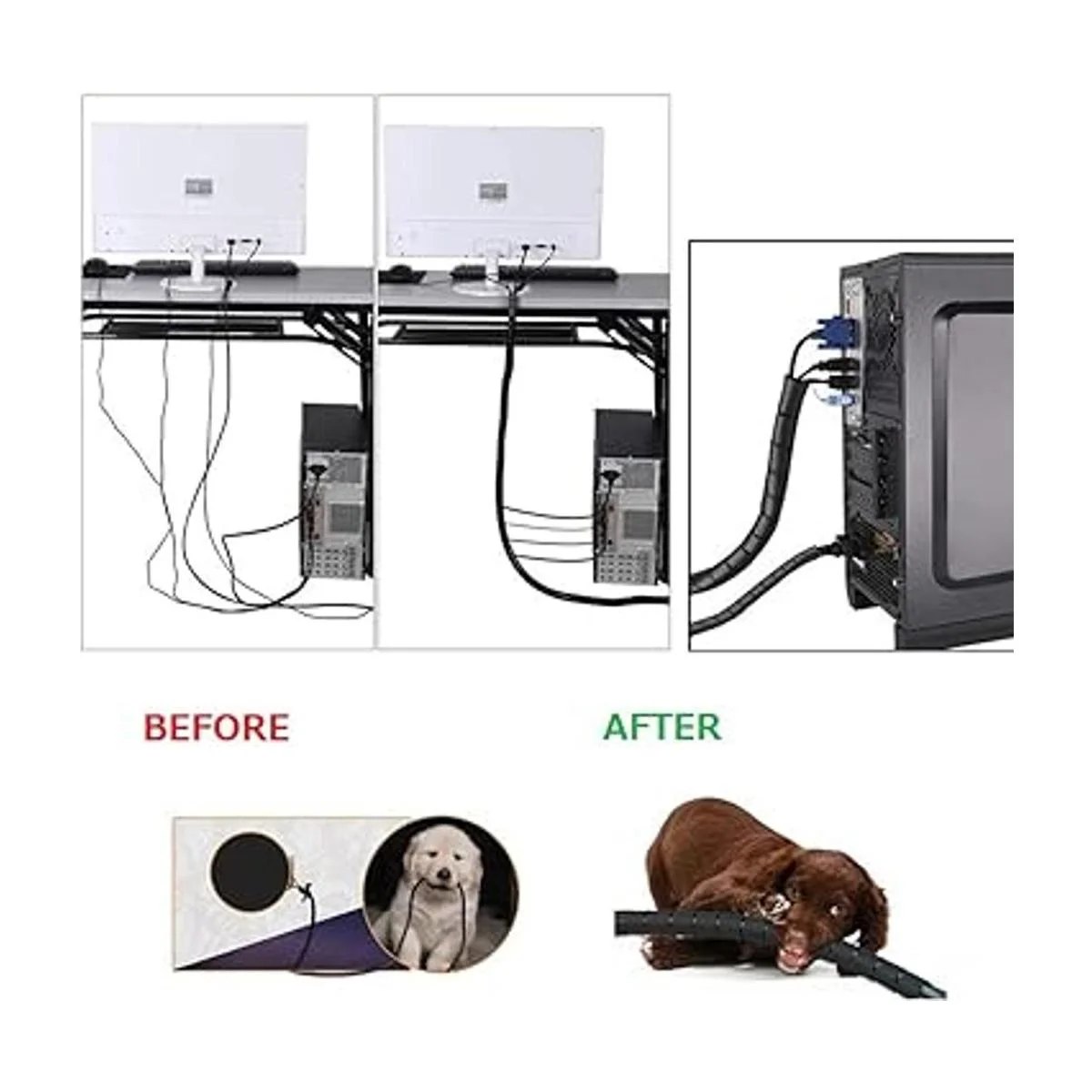 VIWIEU Fundas de gestión de cables para ordenador 1.1_4