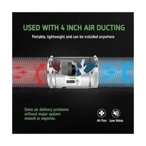 VIVOSUN 4 Inch Inline Duct Fan 100 CFM HVAC Exhaust_3