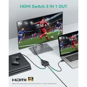 VILCOME Interruptor HDMI 4K interruptor HDMI de 3_2