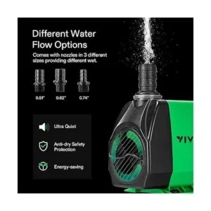VIVOSUN Bomba sumergible de 800 GPH 3000 LH 24 W_6