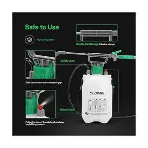 VIVOSUN Pulverizador de agua a presión para césped o