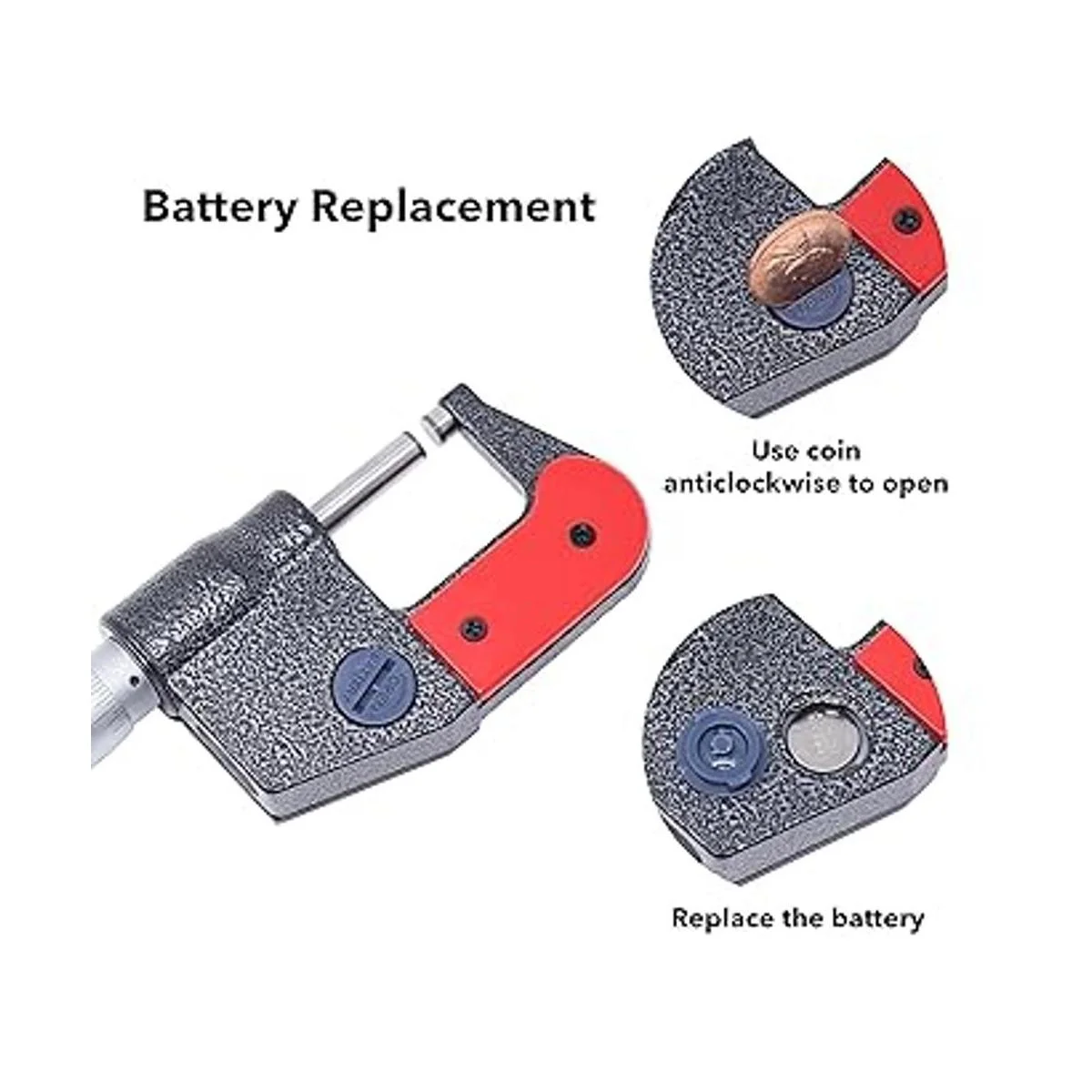 VINCA DMCA0105 Micrómetro digital exterior con punta de_2