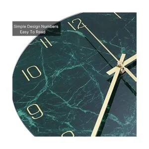 VIKMARI Reloj de pared de cristal silencioso sin tictac_2