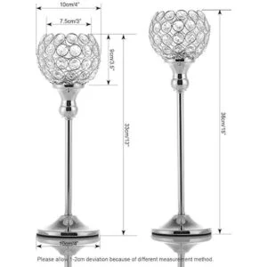 VINCIGANT Juego de 2 portavelas votivas de cristal_6