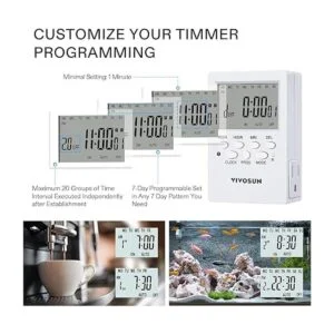 VIVOSUN Temporizador digital programable de 7 días con_4