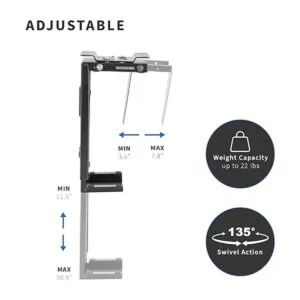 VIVO Soporte de PC ajustable para debajo del escritorio y_3