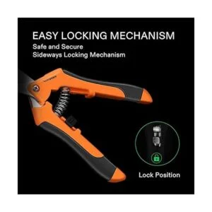 VIVOSUN Tijeras de podar con cuchillas de acero rectas_3